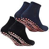 2Paar Anti-Rutsch-Socken Rutschsocken Stopppersocken ABS Yoga Socken für...