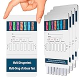 5x 10in1 Multi Drogentest Urintest – 10 Drogenarten – Drogenschnelltest...