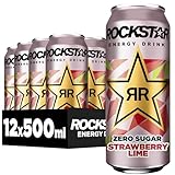 Rockstar Energy Drink Strawberry Lime Geschmack - Zero Sugar...