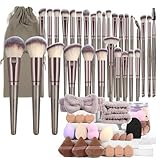 MAANGE Pinselset Makeup, 51-teiliges Make-up-Tool-Set, multifunktionales...