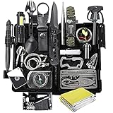 FINIBO Survival Kit 21 in 1, Outdoor Ausrüstung, Außen Notfall Set mit...