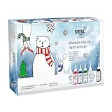 KREUL 42853 - Window Color Set 'Hello Winter' für Kinder, Komplettset mit...