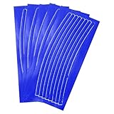 QUARKZMAN 40 Stück Reflektierende Radstreifen 0.4'x8.3' Nacht...