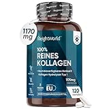 Weightworld Kollagen Kapseln - 1170mg pures Marine Collagen - 120 Capsules...