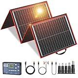 DOKIO Solarpanel Faltbar 160W Monokristalline Tragbare Solarmodul Camping...