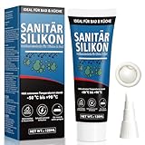 Sanitär Silikon 120ml transparent, schimmelresistent, gerucharm und...