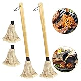 PERFETSELL 2 Stück BBQ Mops Pinsel 49cm Lang Grillpinsel Baumwollkopf...