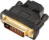 DTech DVI Stecker auf 19 polige HDMI Buchse Adapter Bidirektionaler DVI-D...
