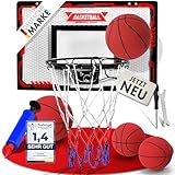 VALENESS® Mini Basketballkorb Indoor [für Tür & Wandmontage] - Kleiner...