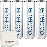 4er Pack Panasonic Eneloop AA/Mignon Akkus - Neueste Generation -...