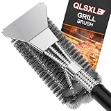 QLSXLB Grillbürste, Edelstahl Bürste Grill, Grillrost Bürste mit...