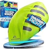 Nextcover® Universal Fahrradhelm Regenschutz I 100% Wind- & Wasserdichter...