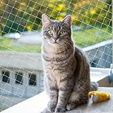 Jukibole Katzennetz für Balkon 10×3 m – Ohne Bohren, UV-beständig &...