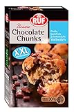 RUF Chocolate Chunks Vollmilch, backfeste Schokoladen-Tropfen, XXL...