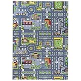 JcvPot Spielteppich Kinder, Autoteppich Kinder Mit Straßenmotiv,...