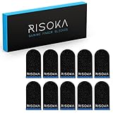 RISOKA® 10 Stück Gaming Finger Sleeves - Für Mobile Gaming - PUBG Finger...