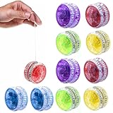 10 Stück Responsive Yoyo für Kinder,LED Licht YoYo,Kunststoff Responsive...