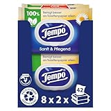 Tempo Feuchte Toilettentücher 'Sanft & Pflegend' - Megapack - 16 Packungen...