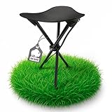 BigDean Kleiner Campinghocker faltbar & Ultraleicht 41cm hoch schwarz -...