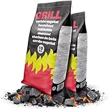 Flammingo® Grillkohle aus Hartholz – 100% Naturkohle mit Langer...