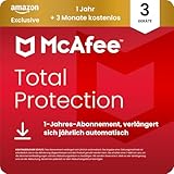 McAfee Total Protection 2026 (3 Geräte), 15 Monate Amazon Exklusiv |...