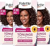 Palette Tönungscreme 3-65 Samtbraun (3 x 115ml), temporäre Coloration...