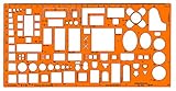 Standardgraph ST7343 - Möbelierungsschablone Architekt Maßstab 1:50