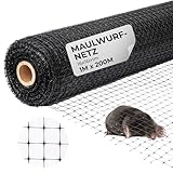 STREND PRO Maulwurfnetz 1m x 200m | Maschenbreite 16x16 mm | Laubschutznetz...