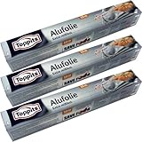 Toppits Drei Aluminiumfolien extra reißfest mit Doppel-Kraft-Waben (3...