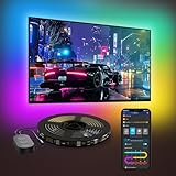 Govee LED TV Hintergrundbeleuchtung 4,6M, RGBIC LED Streifen für...