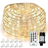 Nurkoo 10m LED Lichtschlauch, 240 LEDs Lichterschlauch IP65 Wasserfest,...