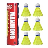 MANJHONG Federbälle Nylon Badminton Bälle für Anfänger, Freizeit,...