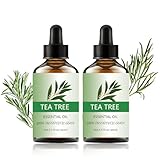 Ruonfash 2PCS Teebaumöl 100 Ml, Ätherische Öle für Diffuser Enthält...