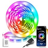 LED Strip 30M, RGB LED Streifen mit Fernbedienung und App Musik Sync...