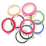 Angoily 10 Rollen elastische Schmuckkordel Faden Makramee-Schnur Bands...