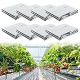 8 Stück Hochleistung Reflektierende Pflanzenfolie 160x210 cm,...