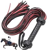 PIUpiuLIANG Reiternte, Kunstlederpferdpeitsche für Reiten, weiche...