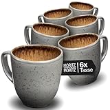 Moritz & Moritz ORGANIC Kaffeetassen Set 6er - Kaffeebecher Set Beige aus...