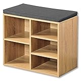 Kesper | Schuhschrank mit Sitzkissen, Material: Faserplatte, Maße: B51,5 x...
