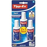 Tipp-Ex Rapid, Korrekturflüssigkeit, hochwertige Korrekturflüssigkeit,...