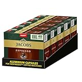 Jacobs Kaffeekapseln Espresso Intenso 10, Nespresso* kompatible Kapseln,...