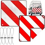 2in1 Warntafel Italien und Spanien Fahrradträger,PVC 50x50cm Mit 4...