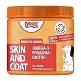 QUINDU'S - Skin & Coat für Hunde 90 Snacks | Nahrungsergänzungsmittel mit...