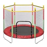 Youyijia Trampolin Kinder Bodentrampolin mit Sicherheitsnetz Outdoor...