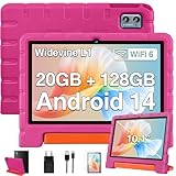 ZIOVO Kinder Tablet 10 Zoll Android 14 Tablet, 20 GB RAM+128GB ROM(TF 1TB),...