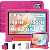 ZIOVO 2024 Kinder Tablet 10 Zoll Android 14 Tablet, 20 GB RAM+128GB ROM(TF...