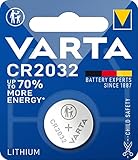 VARTA Batterien Knopfzelle CR2032, 1 Stück, Lithium Coin, 3V,...