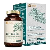 Bio Reishi - 120 Kapseln hochdosiert / 1500 mg hochwertiges Bio Reishi...