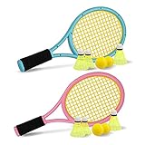 Kinder Tennisschläger mit Tragetasche,4 weiche Trainingsbälle und 6...