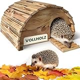 zooprinz Igelhaus aus Vollholz – winterfest & wetterfest, mit Bodenplatte...